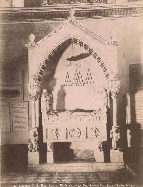 Poppi, Pietro — Ugo da Campione - sec. XIV - Monumento funebre del cardinale Guglielmo Longhi — insieme